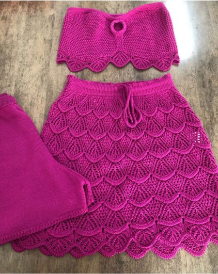 Conjunto Estefany fuscia